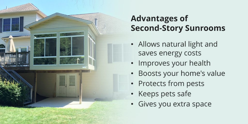 Advantages of Second-Story Sunrooms