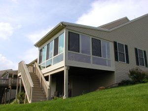 Second story sunroom addition