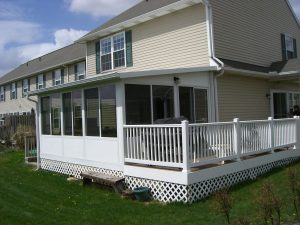 Sunroom deck enclosure