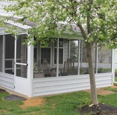 backyard screen enclosure room installation