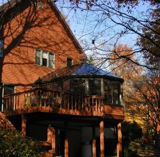 Second floor conservatory addition