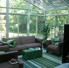 Cathedral style sunroom, fully furnished