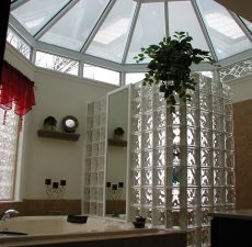 Conservatory style bathroom
