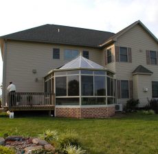Conservatory style sunroom