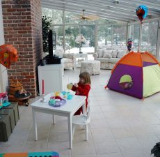 Sunroom as a playroom