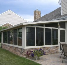 solid rood sunroom installation by pasunrooms