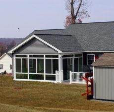 Patio enclosure home addition
