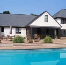 Poolside patio enclosure