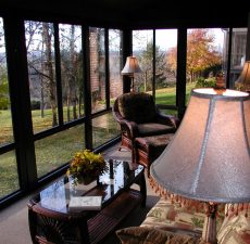 Fully furnished patio enclosure