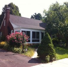 Enclosed front porch